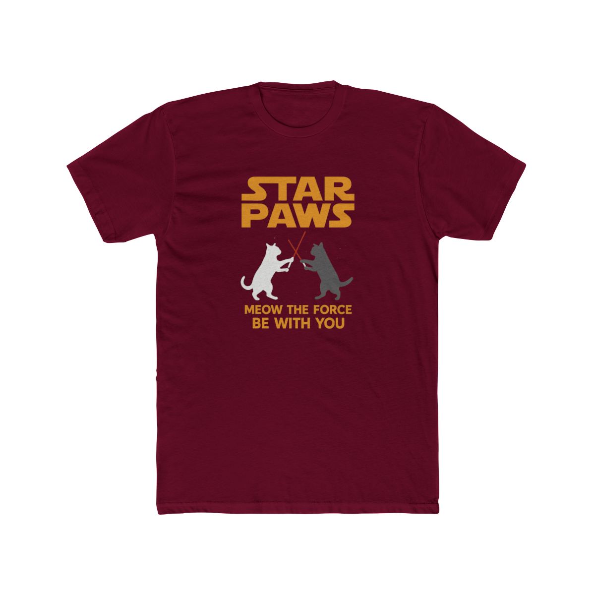Meow the Force Be With You Star Wars Cat T-Shirt