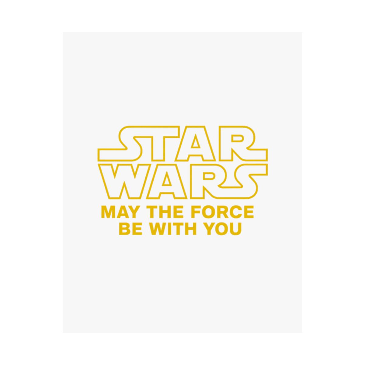 Star Wars Lined Logo Poster