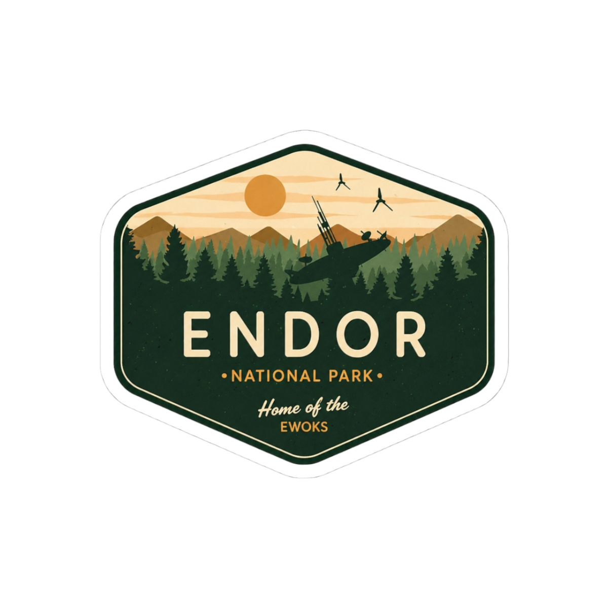 Endor National Park Home of the Ewoks Star Wars Sticker