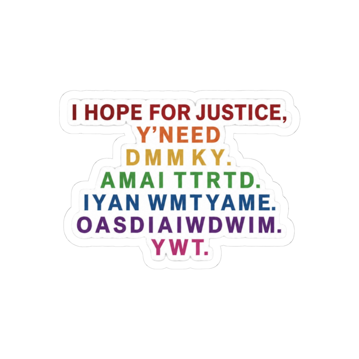 I Have Brought Peace Freedom Justice Security Star Wars Meme Sticker