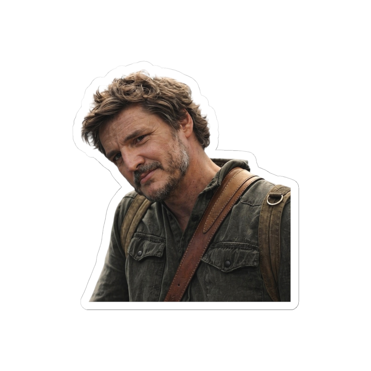 Pedro Pascal Playful Fandom Sticker | Mandalorian Fan Vinyl Decal - Star Wars official Stickers merch