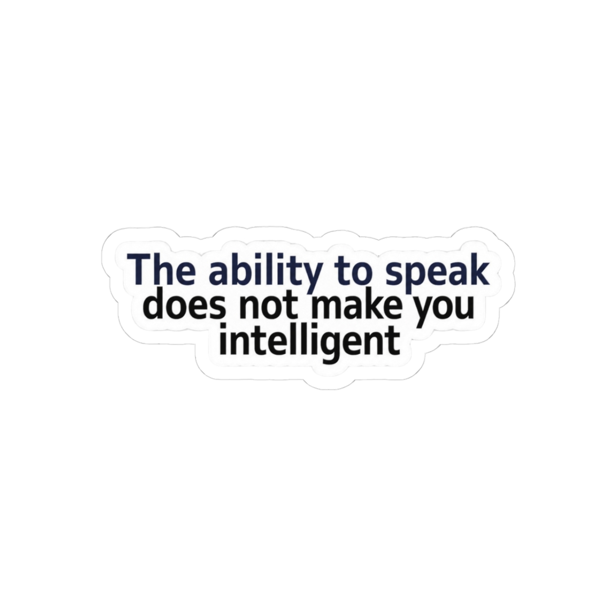 Spock Intelligence Quote Sarcastic Star Trek Sticker