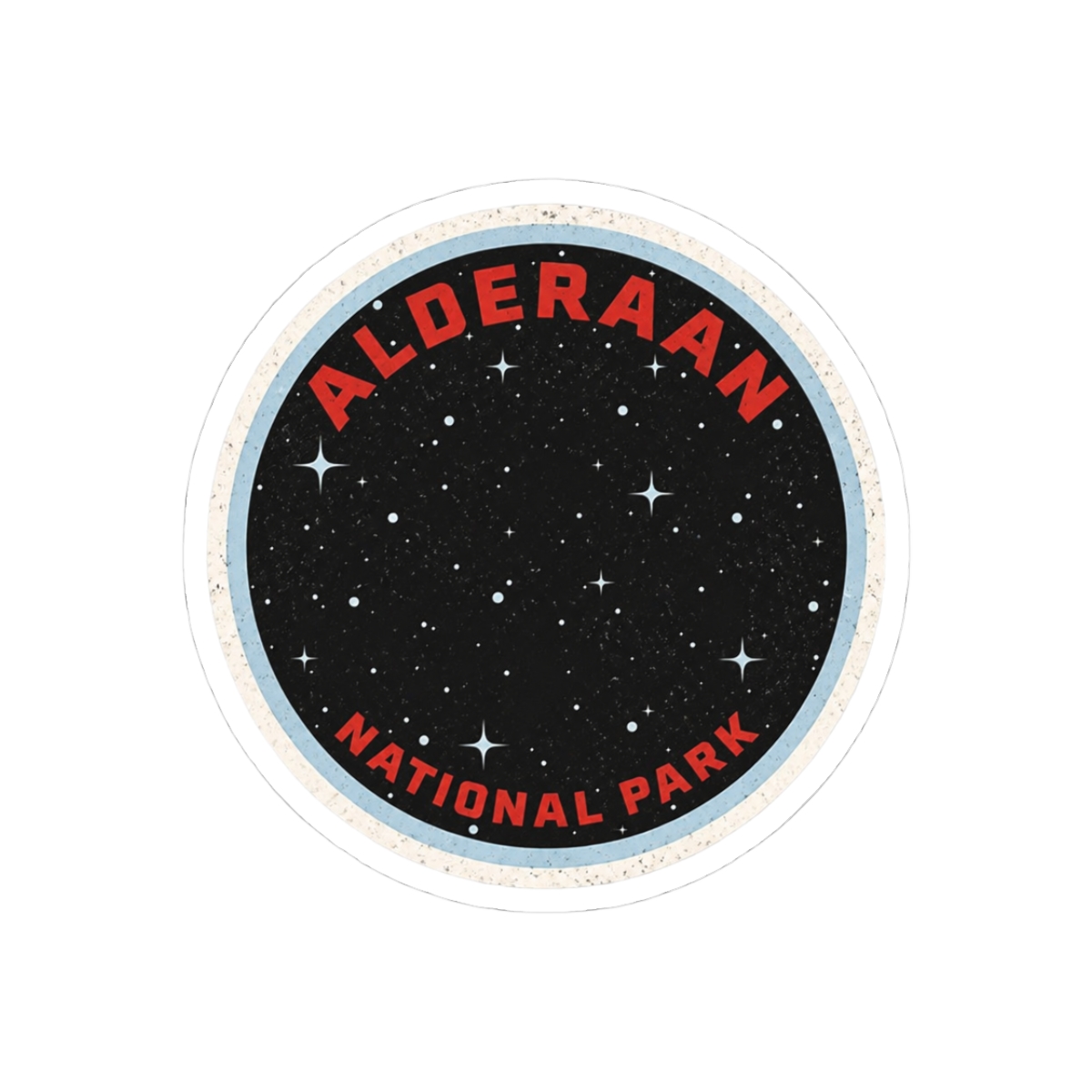 Alderaan National Park Star Wars Parody Sticker