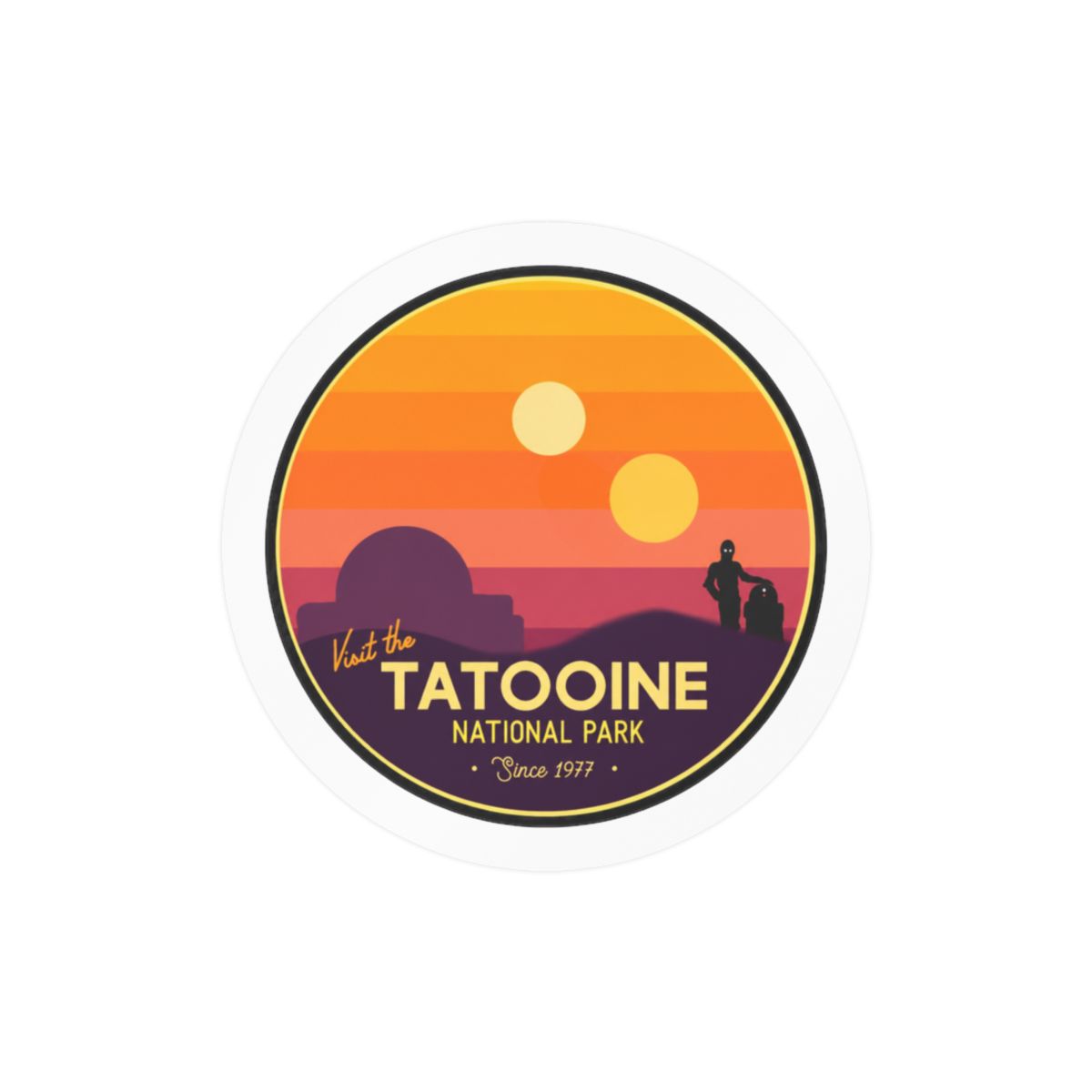 Visit Tatooine Star Wars Bold Sticker | Vinyl Decal Laptop Gear