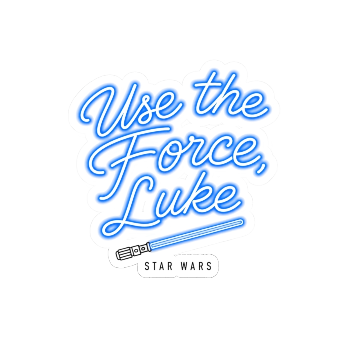 Star Wars "Use the Force, Luke" Sticker - Star Wars official Stickers merch