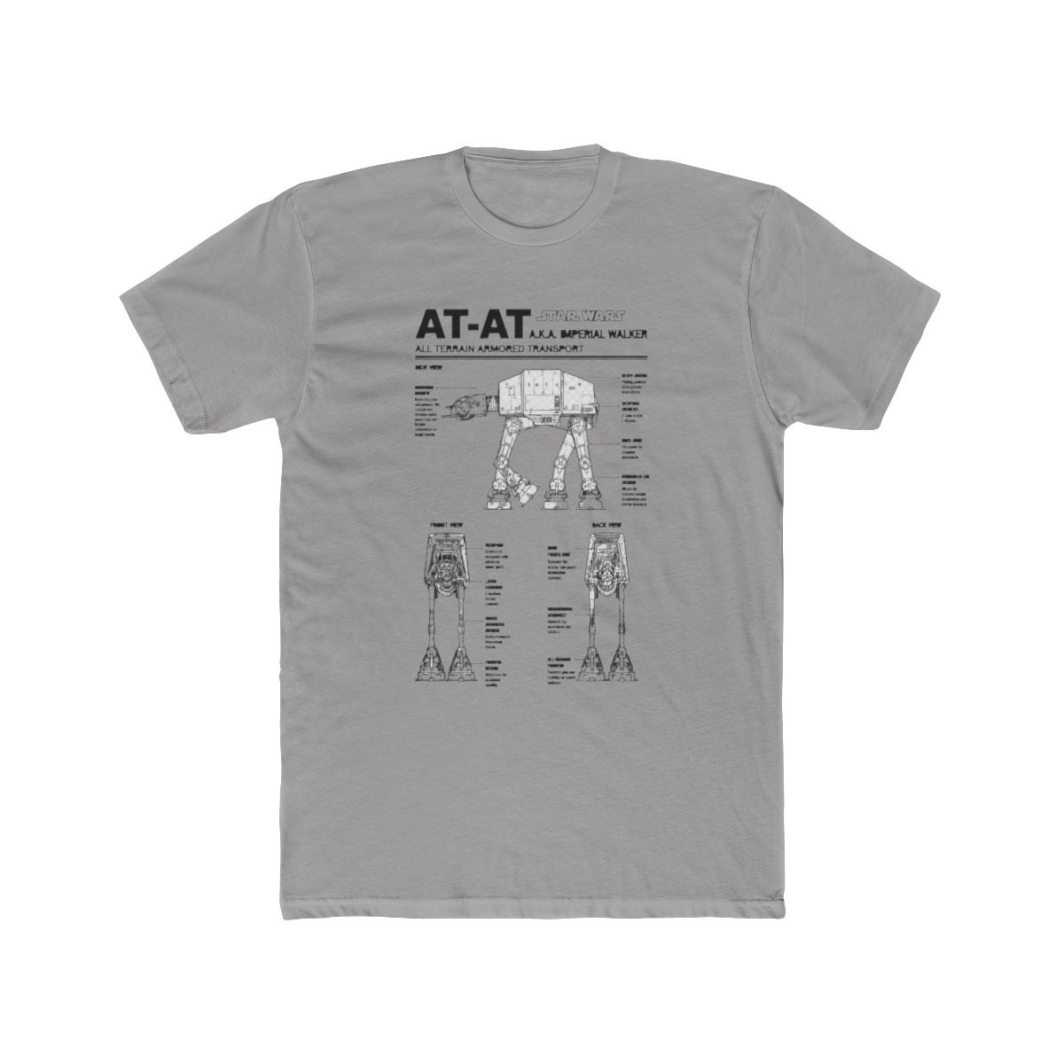 Star Wars AT-AT Blueprint T Shirt