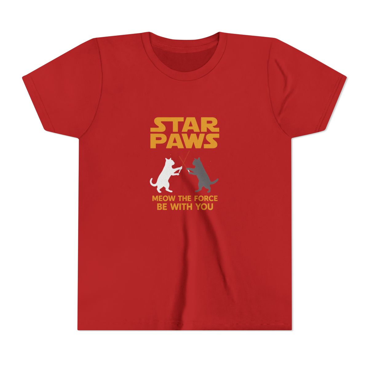 Meow the Force Be With You Star Wars Cat Kids T-Shirt - Star Wars official t-shirts merch